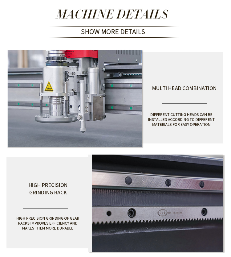 Machine de d&eacute;coupe du cuir CNC