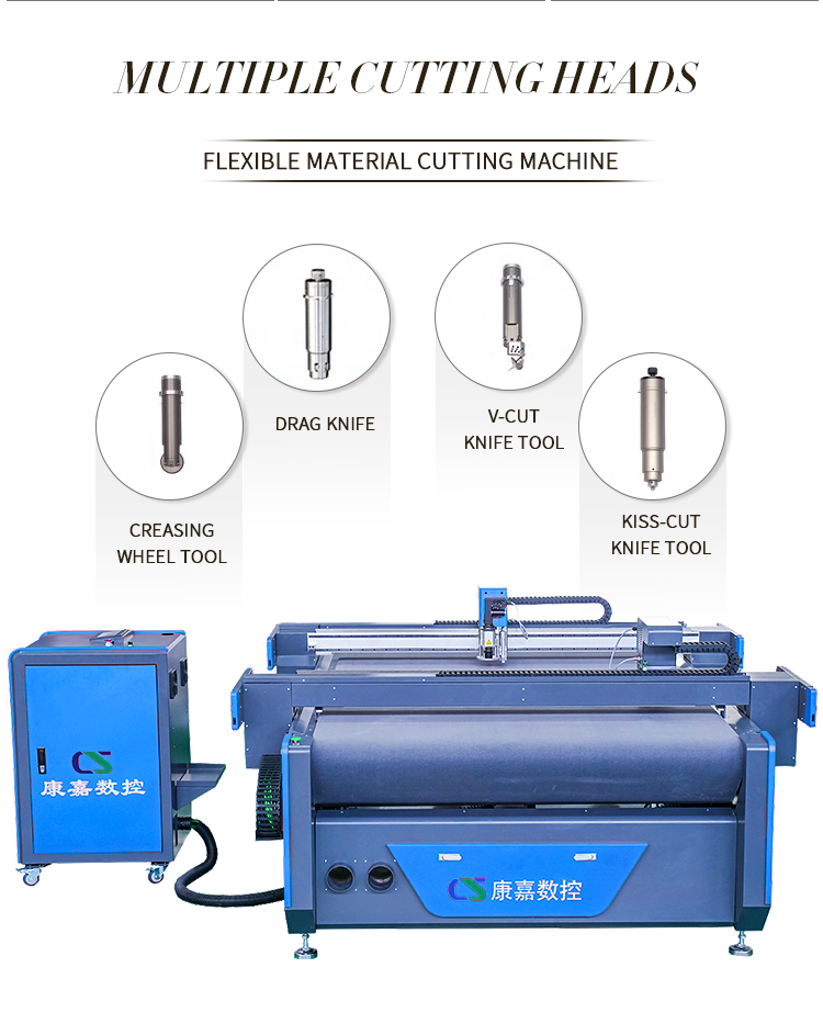 machine de d&eacute;coupe &agrave; couteau oscillant &agrave; double faisceau